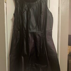 Jessica London Black Leather Dress